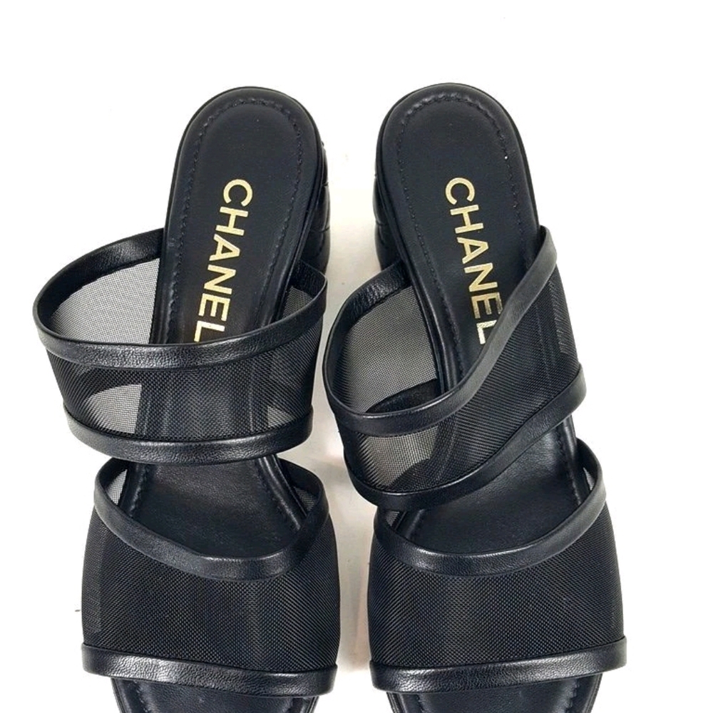 CHANEL Black Heels